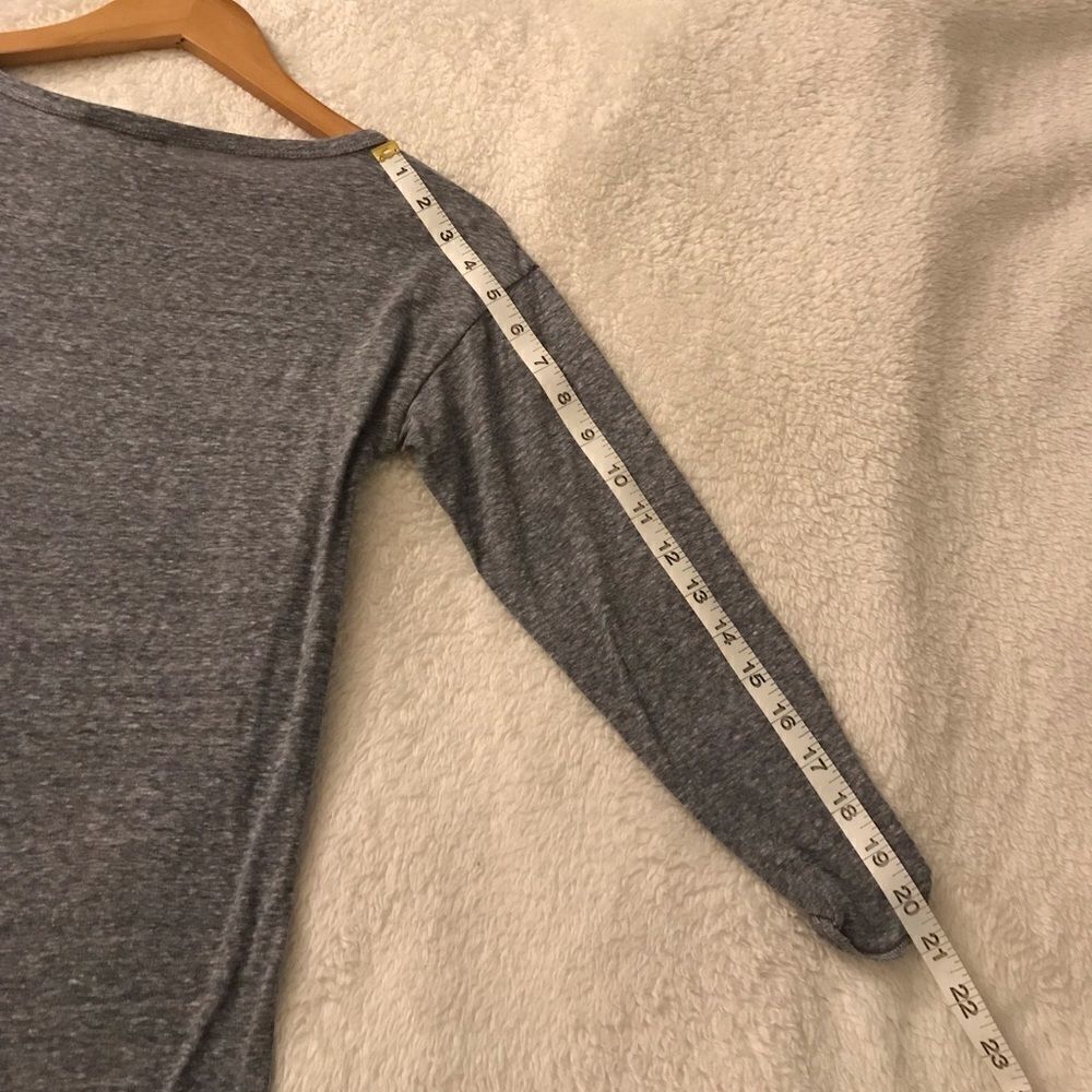 : : J Crew 3/4 sleeve t shirt blouse with jewel detail : : - Picture 7 of 11